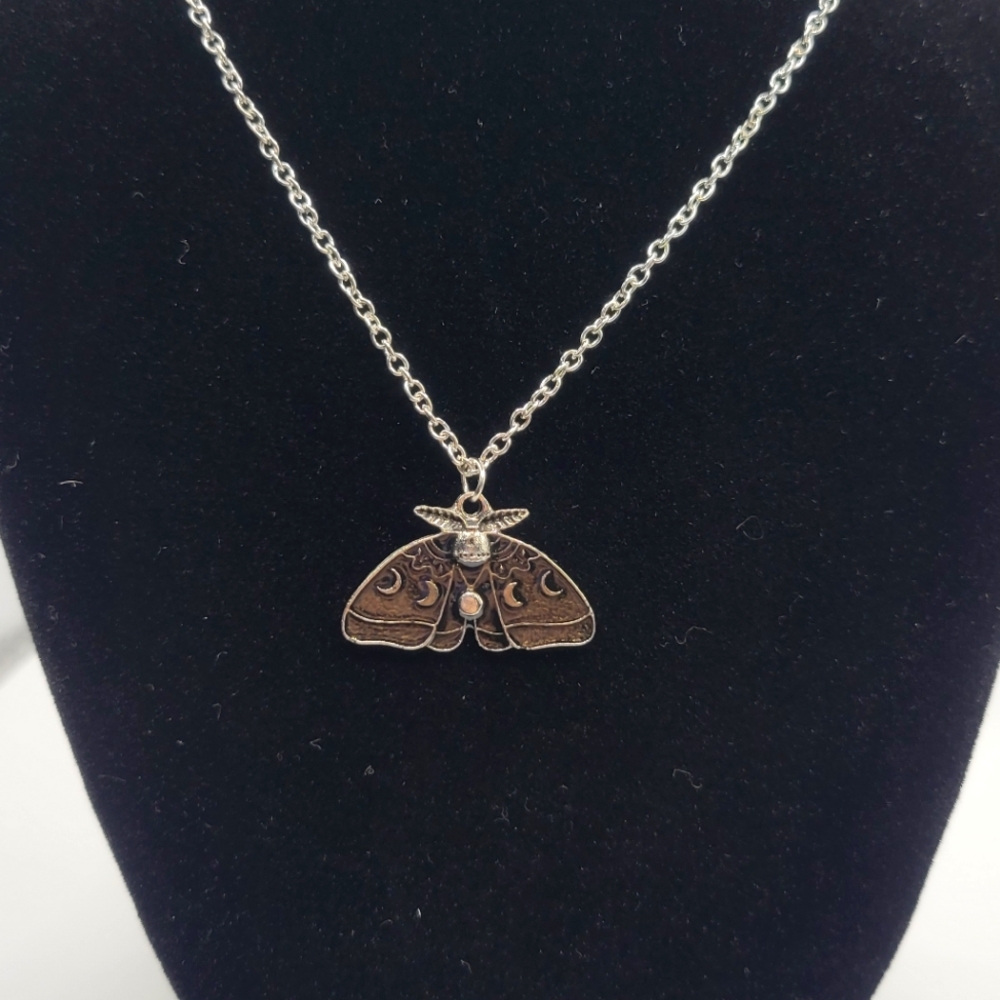 Moth necklace